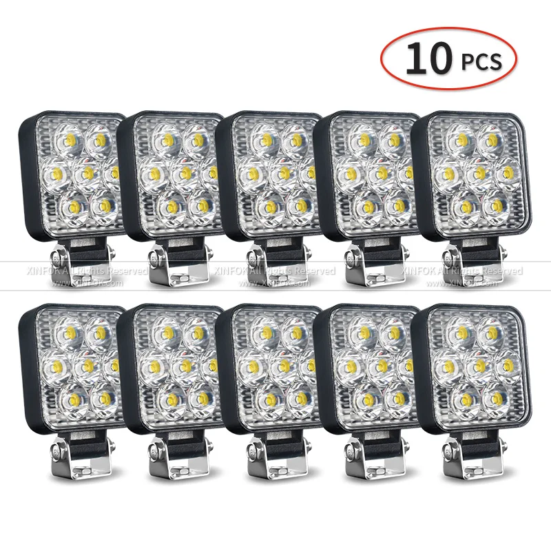 

Мини-тонкий 2,5-дюймовый квадратный светодиодный рабочий фонарь 21 Вт для бездорожья, светодиодный светильник 9 В-30 В для вождения, алюминиевый внедорожник, грузовик, двигатель, противотуманная фара