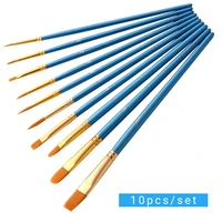 10pcs Nylon Hair Fine Hand Painted Thin Hook Line Pen Children DIY Art Supplies Tool Watercolor Painting Supplies  Office Supply