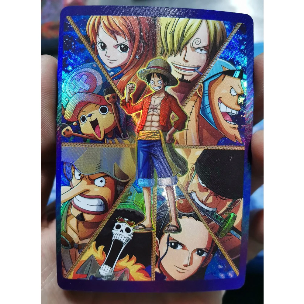 9 шт./набор цельные преломляющие флэш-карты Луффи кайдоу Сабо Шанкс флотская