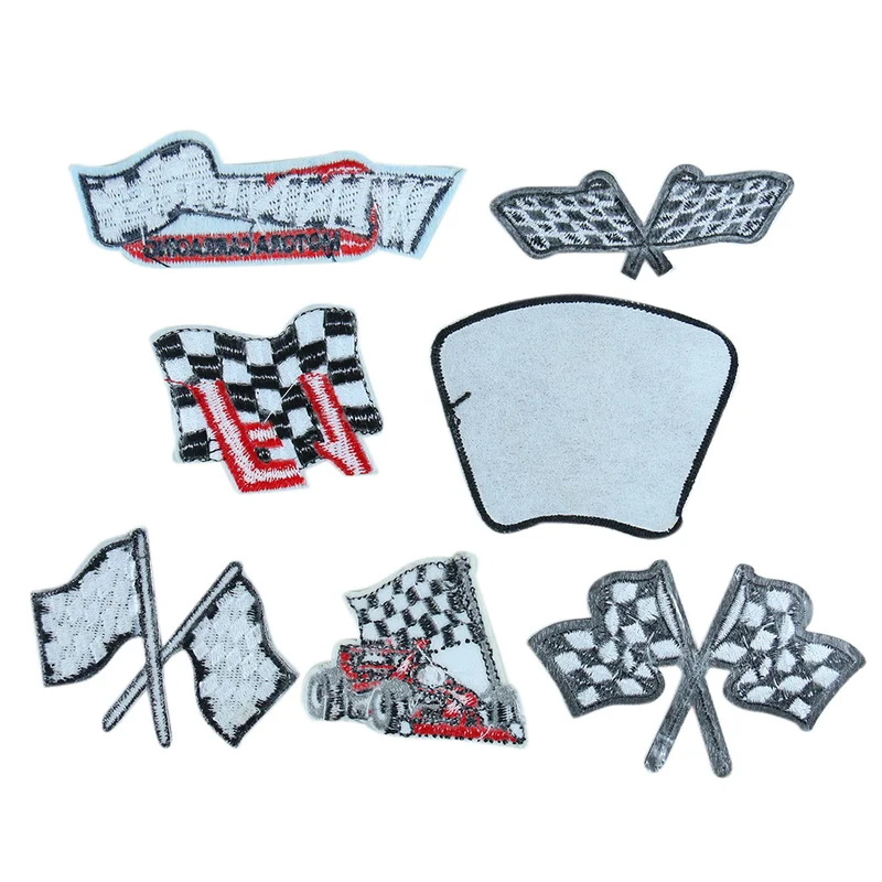 Победители гоночных автомобилей искусственная аппликация наклейки для утюга