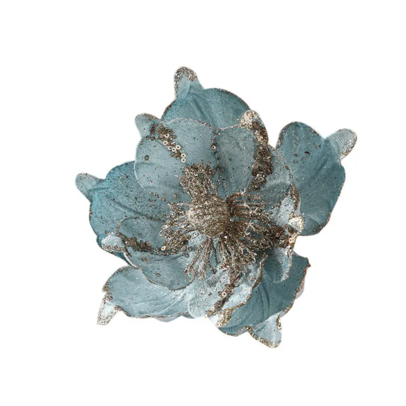 Рождественский цветок золотой высококачественный имитация рождественской елки