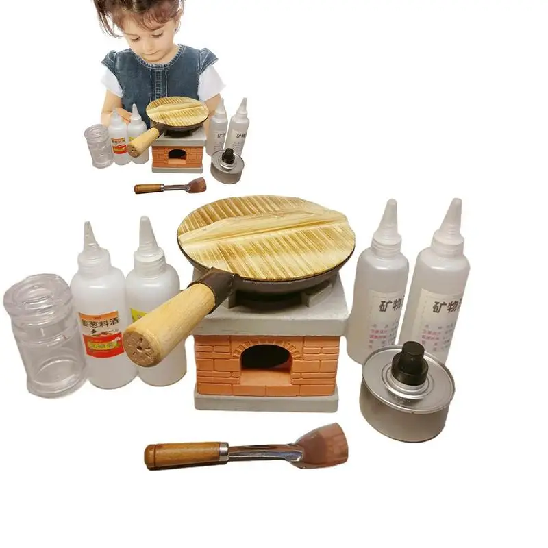 

KidsKitchen Cooking Toy Food Cookware Toy Pretend To Play Cooking Utensils Simulation Pot Chef Pretend Play Set For Picnic