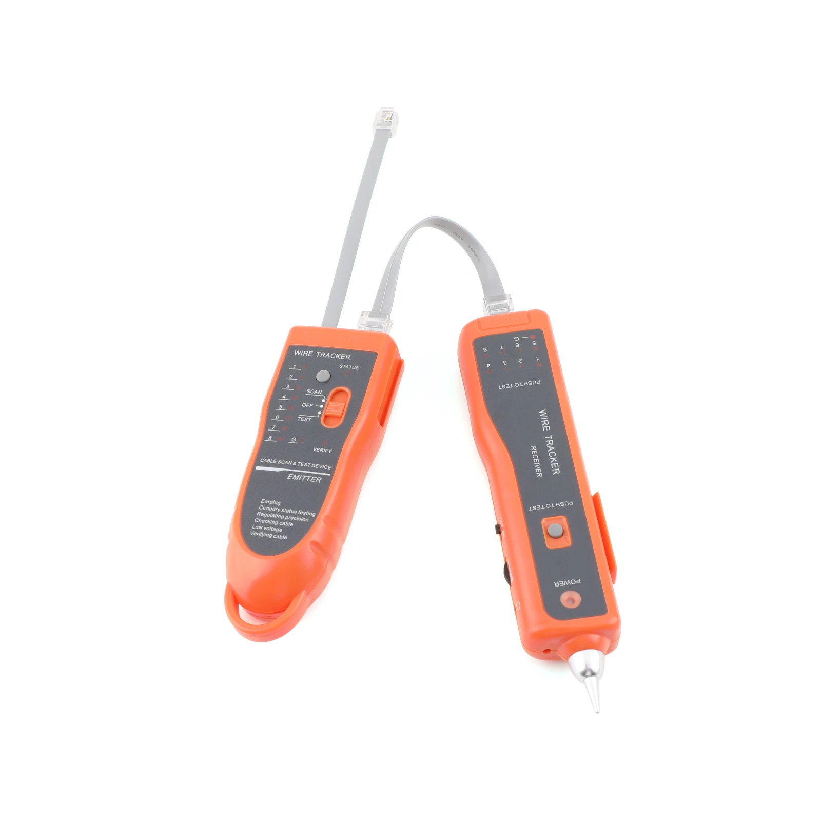 1 × LAN тестер сетевого кабеля искатель линии телефонной Tracer диагностический тон