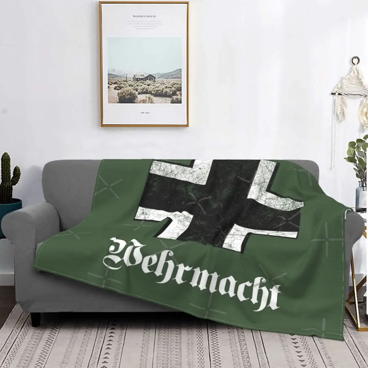 

Manta с эмблемой немецкого производства WW2, colcha de cama, toalla a cuadros, manta de vellon de playa, manta ponderada