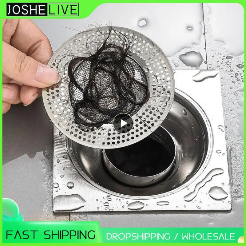 

Sewer Filter Net 2023 304 Stainless Steel Hair Stopper Anti-blocking Artifact Shower Room Sink Mesh Hair Catcher Sink Strainer