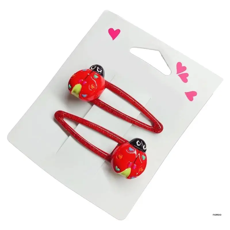 Заколка для волос с божьей коровкой галстук модное милое украшение заколки