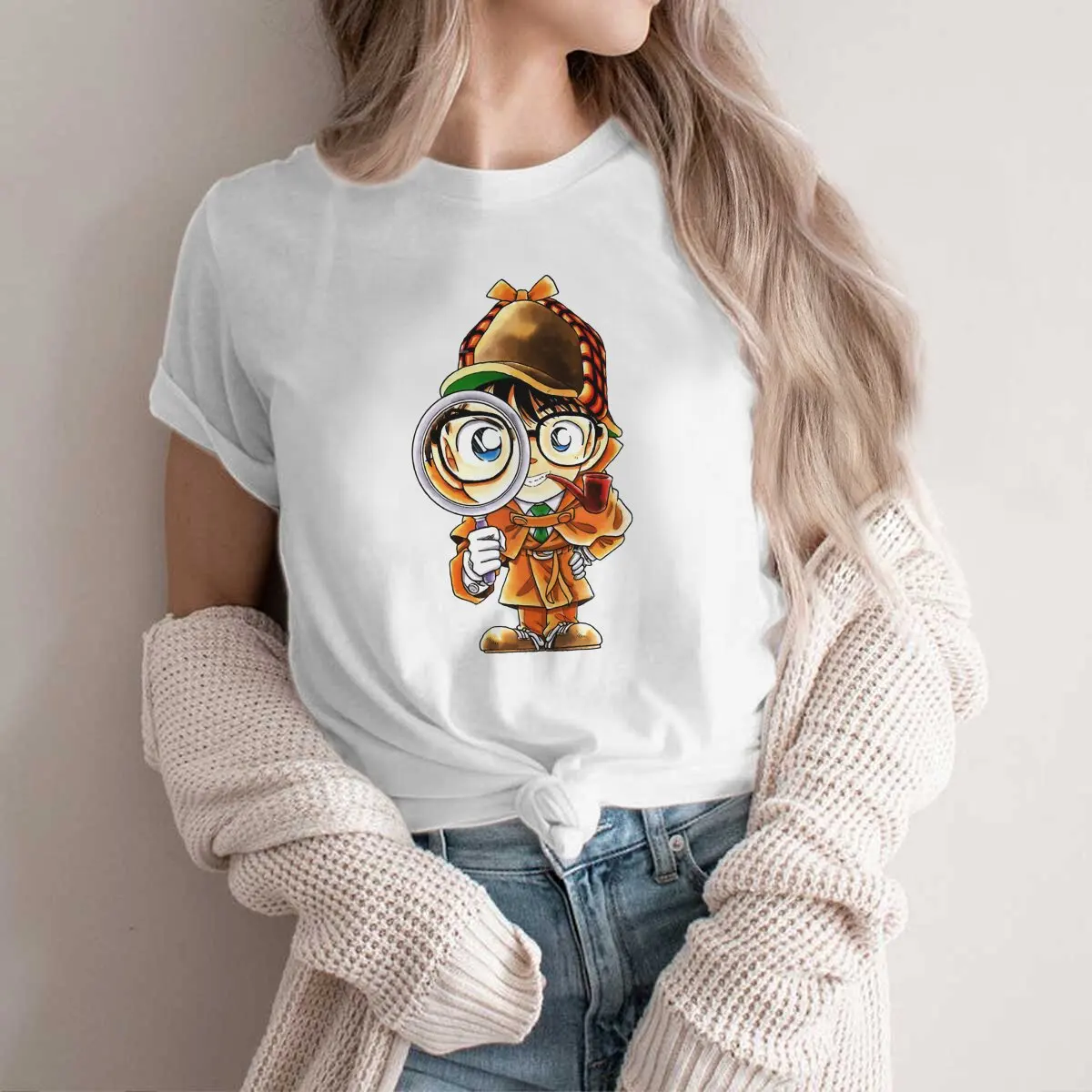 

Комикс Детектив Конан маленький умный мальчик футболка гранж мужские футболки летняя одежда Харадзюку футболка с круглым вырезом