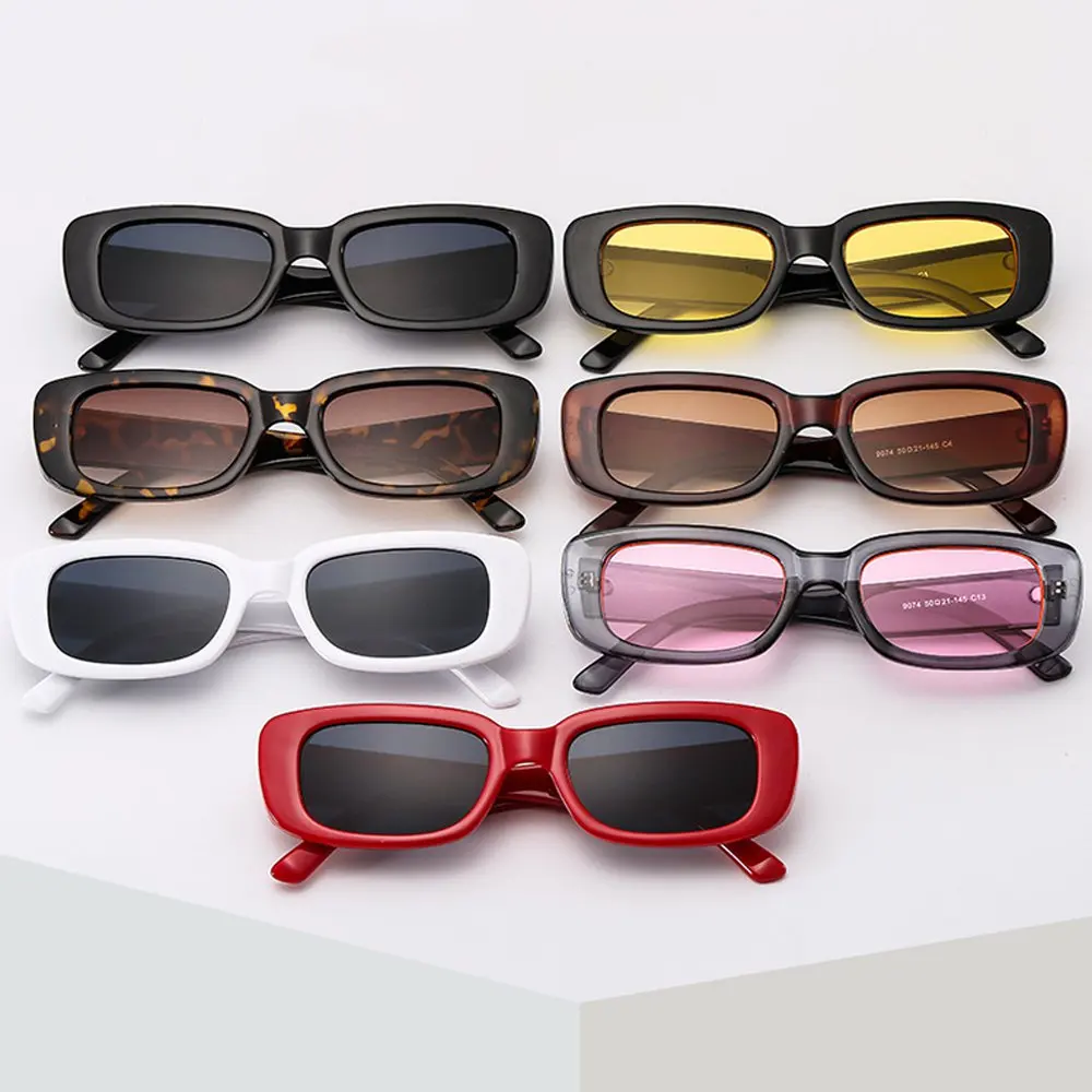 

Fashion Vintage Small Frame Sunglasses UV400 Leopard Men Women Rectangle Shade Glasses Outdoor Travel Sunglasses Wholesale