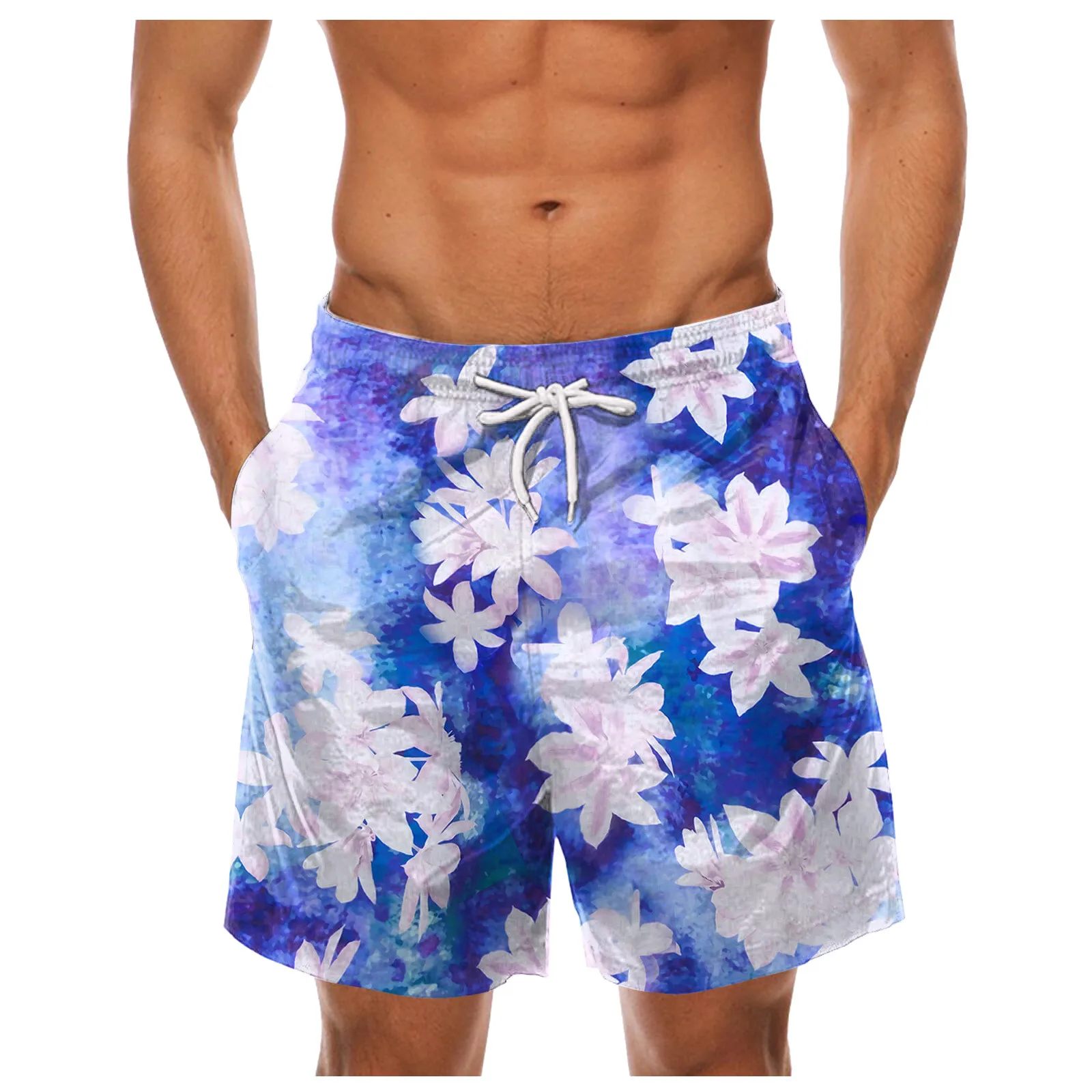 Odzież plażowa męskie śmieszne szybkoschnące kąpielówki surfingowe letnie spodenki plażowe wakacyjne ze sznurkiem i kieszeniami Pantalony