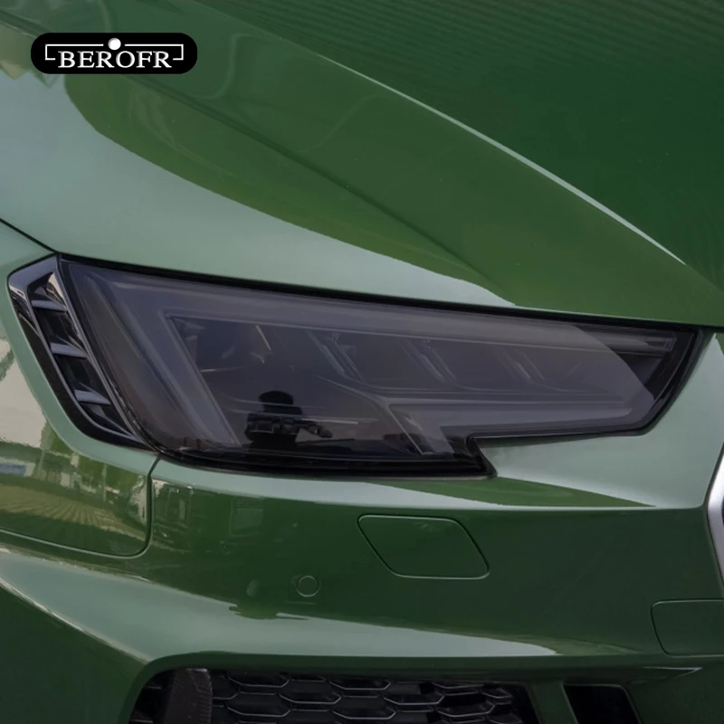 

For Audi A4 B8 B9 8K 8W S4 RS4 Car Headlight Tint Black Protective Film Protection Transparent TPU Sticker Accessories