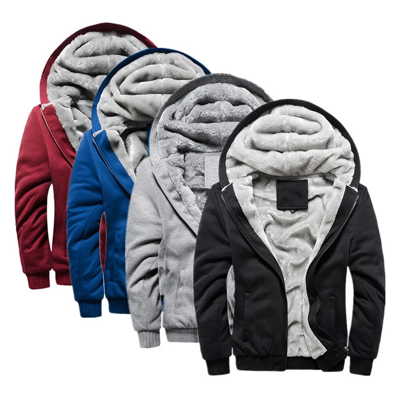

Jaqueta Masculina с капюшоном Inverno Prova De Vento Super Quente Forro De L De Veludo Grosso для эскалации Casaco Com Zper