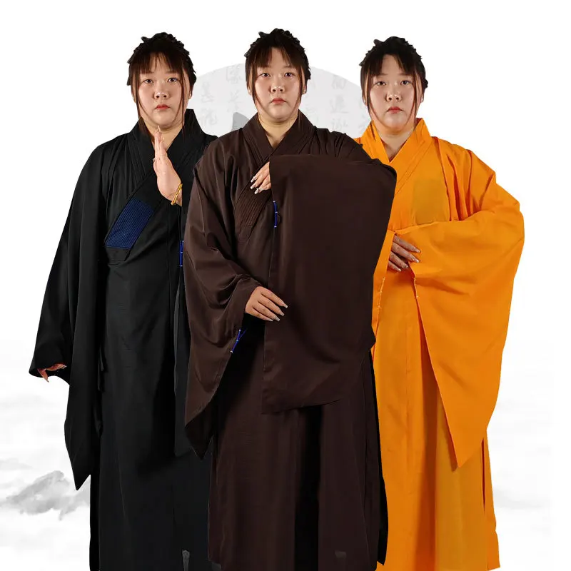 Haiqing Lay буддийская одежда женский костюм монаха закона длинная рубашка зеленая