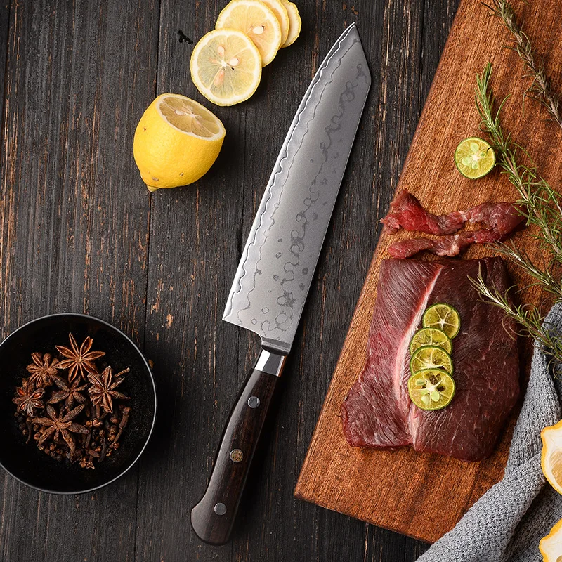 

8.5 Inch Kiritsuke Knife 9 Layers Clad Steel 10Cr15MoV Blade Cleaver Slicing Chef Kitchen Knives For Cutting Vegetables Meat