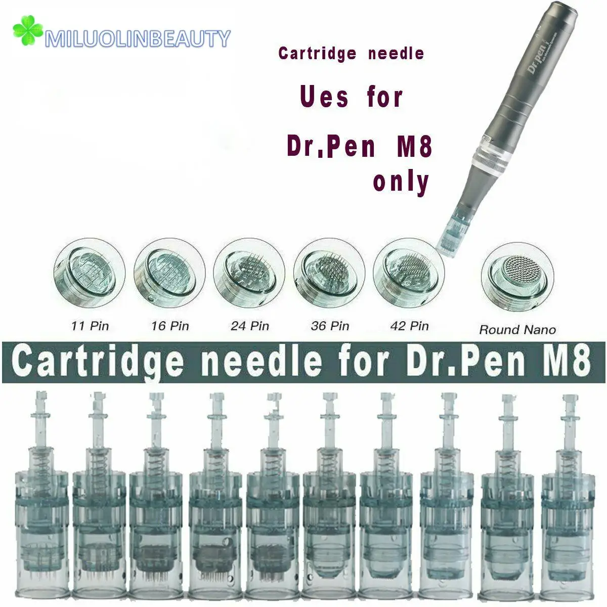 Dr. Pen M8 Needle Cartridges Bayonet Cartridges 11 16 36 42 Nano Needle MTS Micro Skin Needling Compatible With Dr pen M8