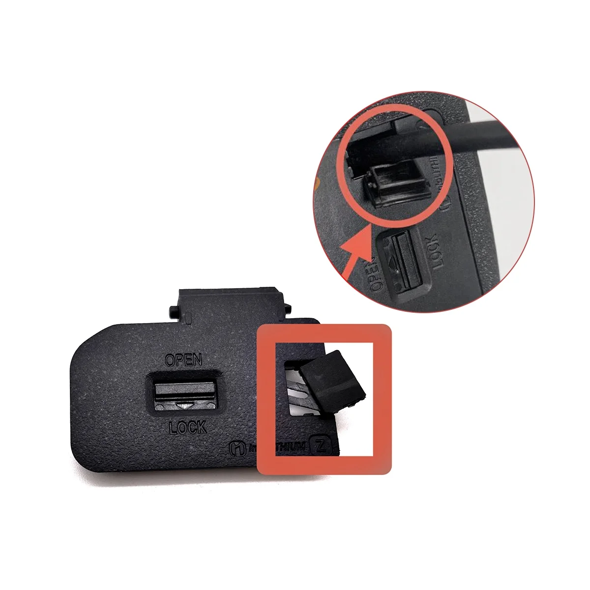 

1Pcs New for Sony ILCE-7M4 A7M4 A7R4 A7S3 Fx3 A9M2 A1 Battery Door Cover Digital Camera Repair Parts-With Socket