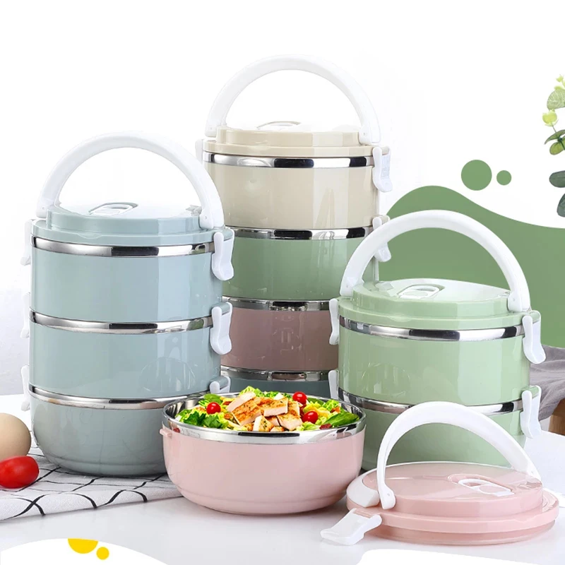 

Multi-Layer Stainless Steel Lunch Box Food Portable Thermal Lunchbox Picnic Office Kids Workers School Japanese Bento