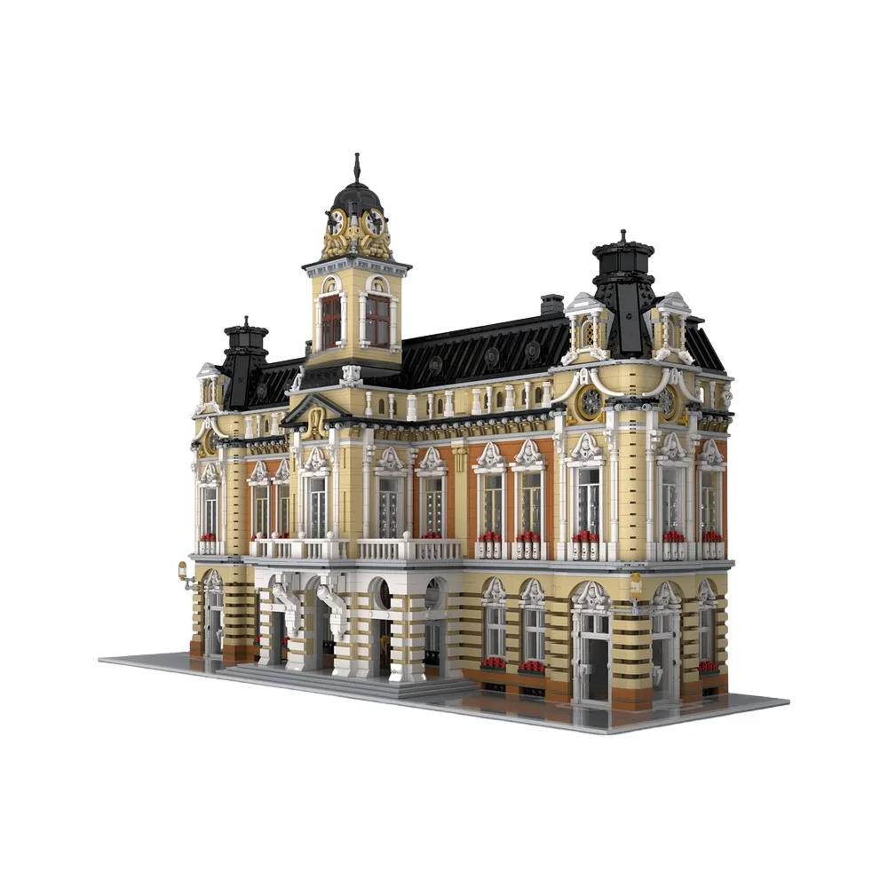 Gobricks MOC- 197846 Набор строительных блоков для зала города игрушки в подарок