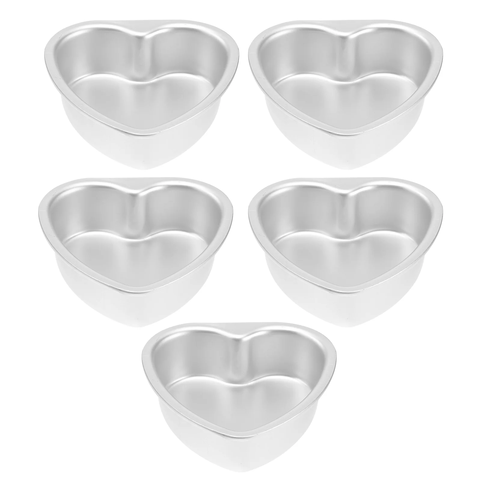

Cake Heart Pan Baking Mold Tin Aluminum Pans Shape Molds Mould Set Shaped Inch Bakeware Tins Removable Bottom Molded Bread