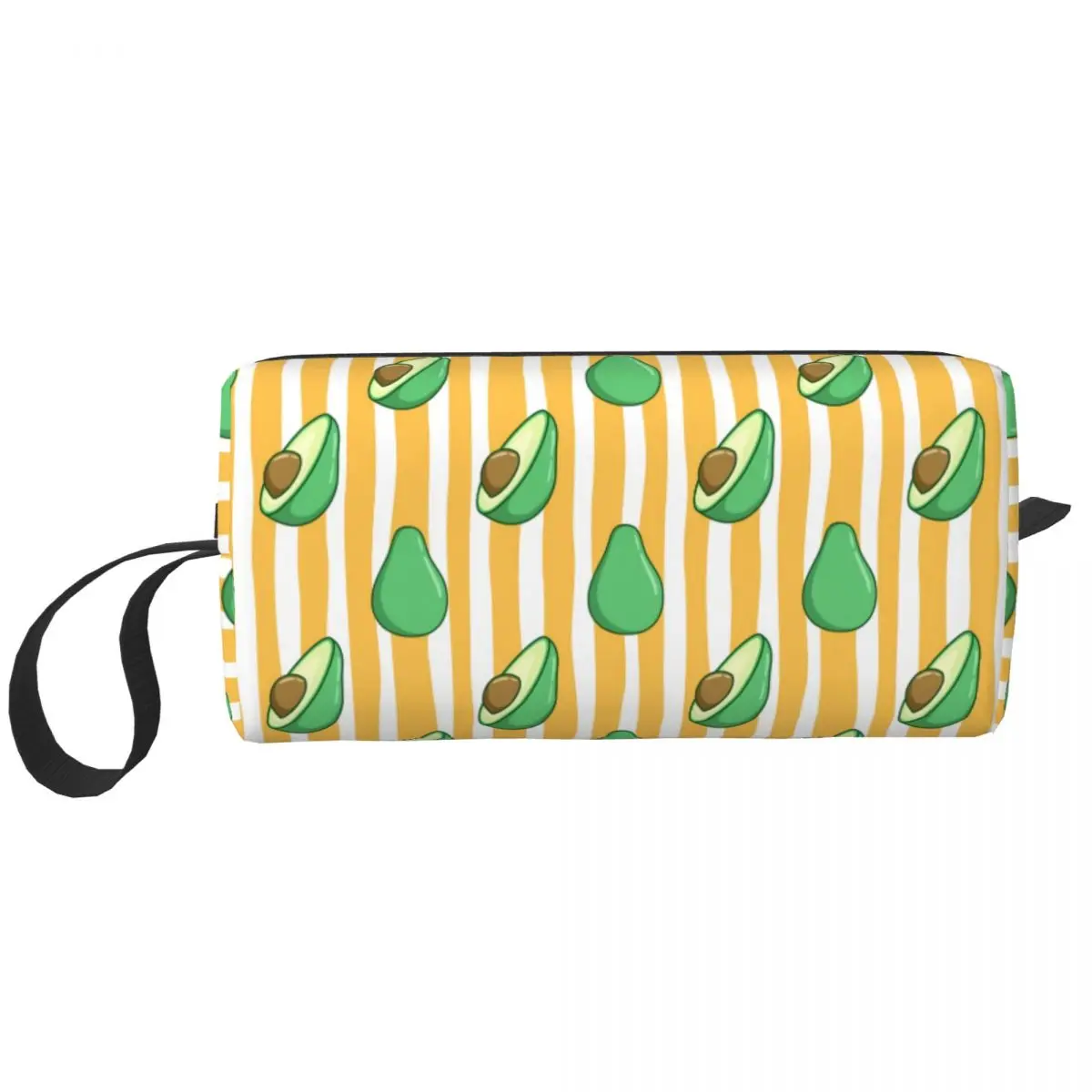

Avocado Pattern Travel Cosmetic Bag for Women Fruit Vegan Toiletry Makeup Organizer Ladies Beauty Storage Bags Dopp Kit Case Box