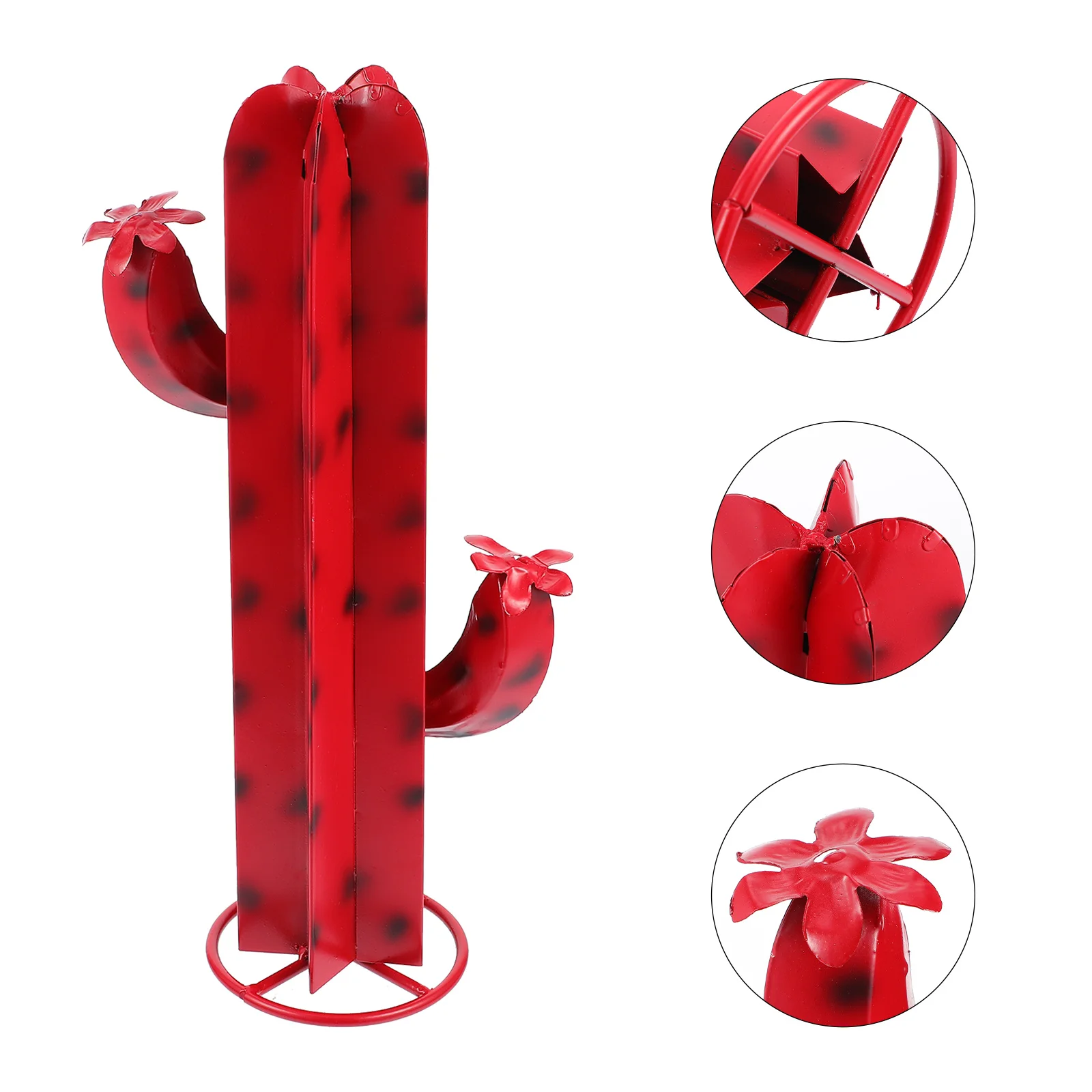 

Cactusgarden Metal Outdoor Sculpture Adornment Decoration Model Decorative Iron Status Vintage Yard Stakes Figure Table Rustic