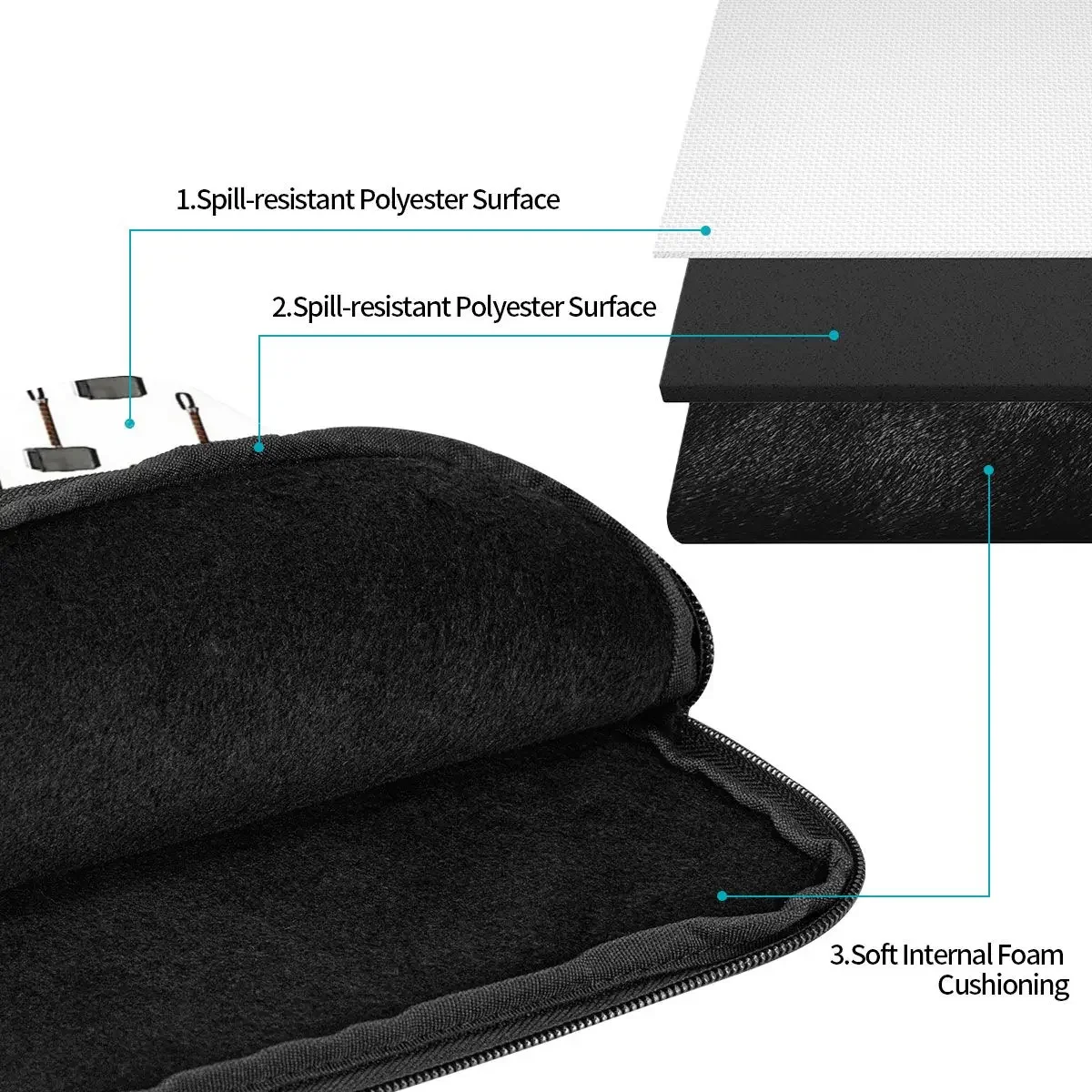 Thors Hammer (mjolnir) Сумка для ноутбука Чехол 10 12 13 15 17 дюймов Противоударный чехол