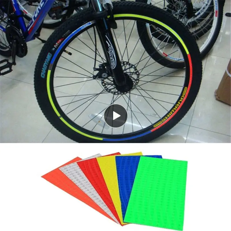 

Bicycle Accessories Bicycle Stickers Fluorescen Waterproof Bicycle Tire Reflective Sticker Practical High-quality Wheel Stickers