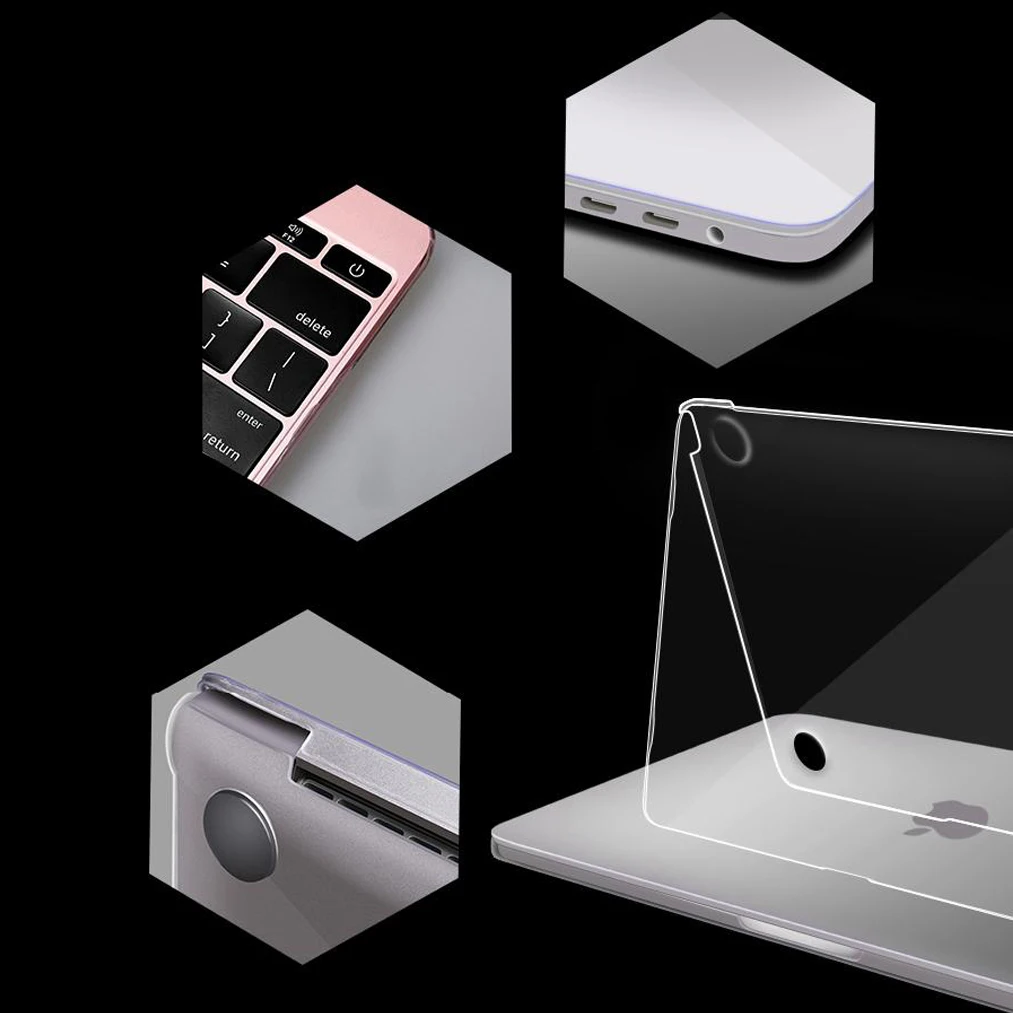 Фото Чехол для ноутбука Macbook Air 13, 2020 M1, чехол для Macbook Pro 13, сенсорная панель для Macbook Pro 15, чехол 16 pro 14 12, силиконовый чехол №5