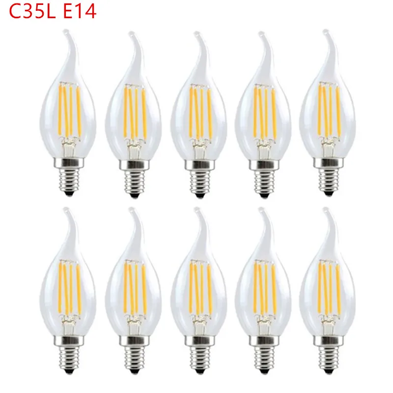 

Светодиодные лампы Edison E14 E12 E27 4W 6W 8W теплый белый