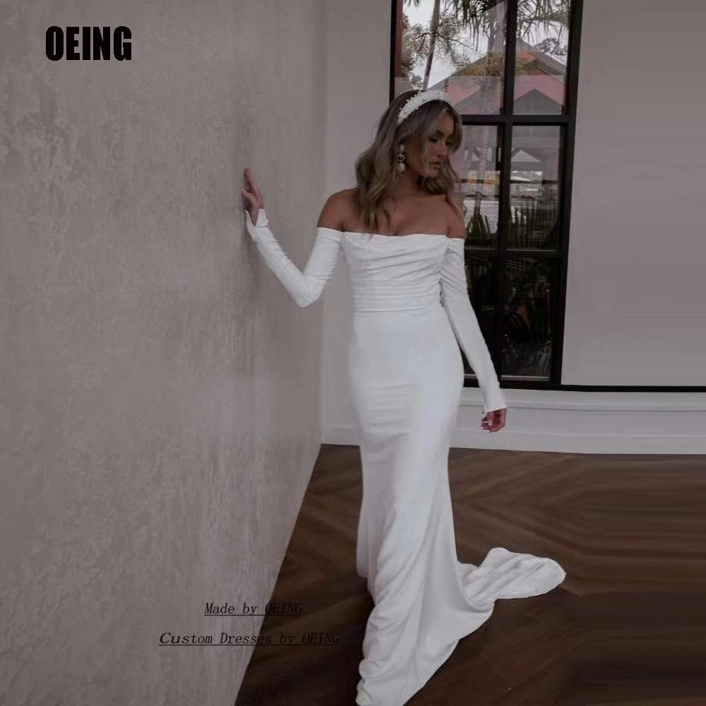 

Женское платье-Русалка без бретелек, с длинным рукавом