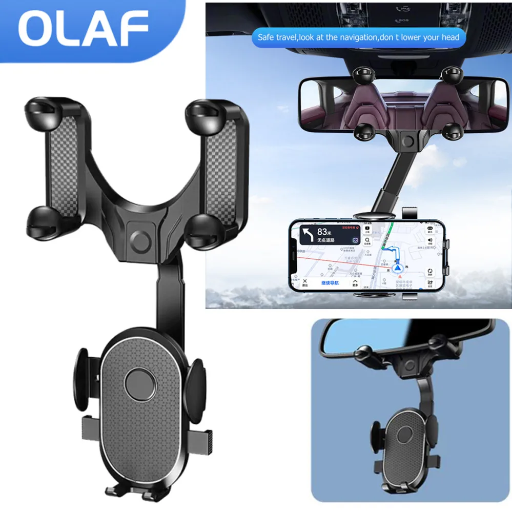 

Автомобильный держатель для телефона OLAF, вращающаяся на 360 градусов подставка для лобового стекла, автомобильное крепление для iPhone 12 13 Pro XR, ...