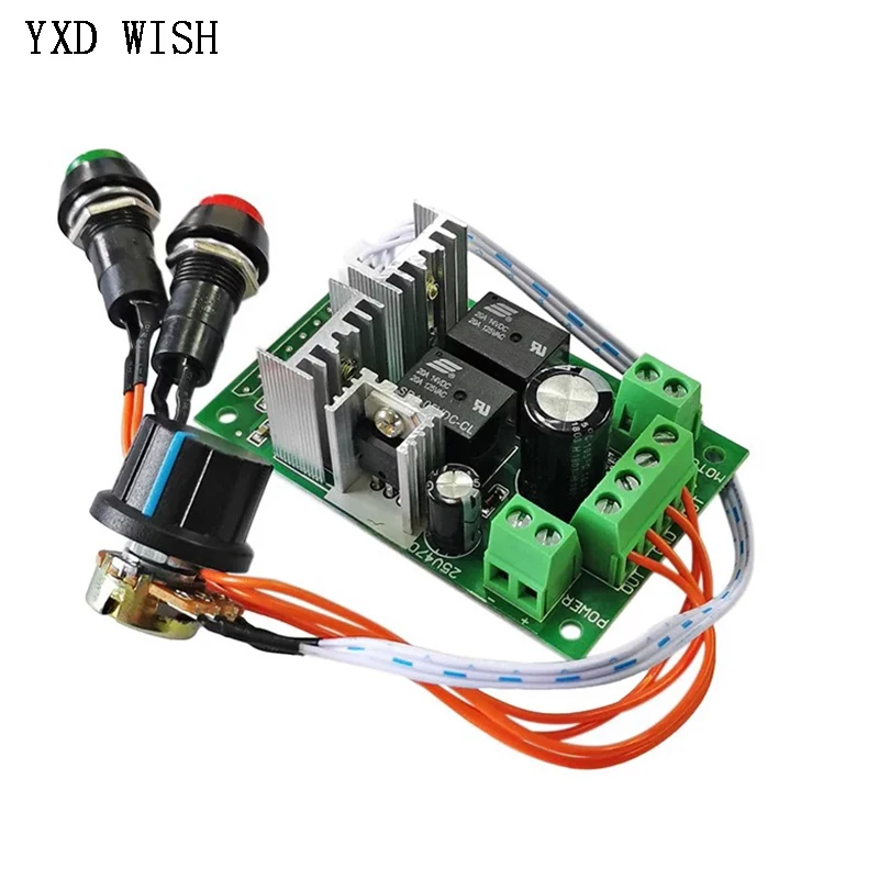 

ШИМ-контроллер двигателя постоянного тока 10 А, прямой и обратный линейный привод, регулятор скорости двигателя, самосброс, управление 6 в/12 В/24 В