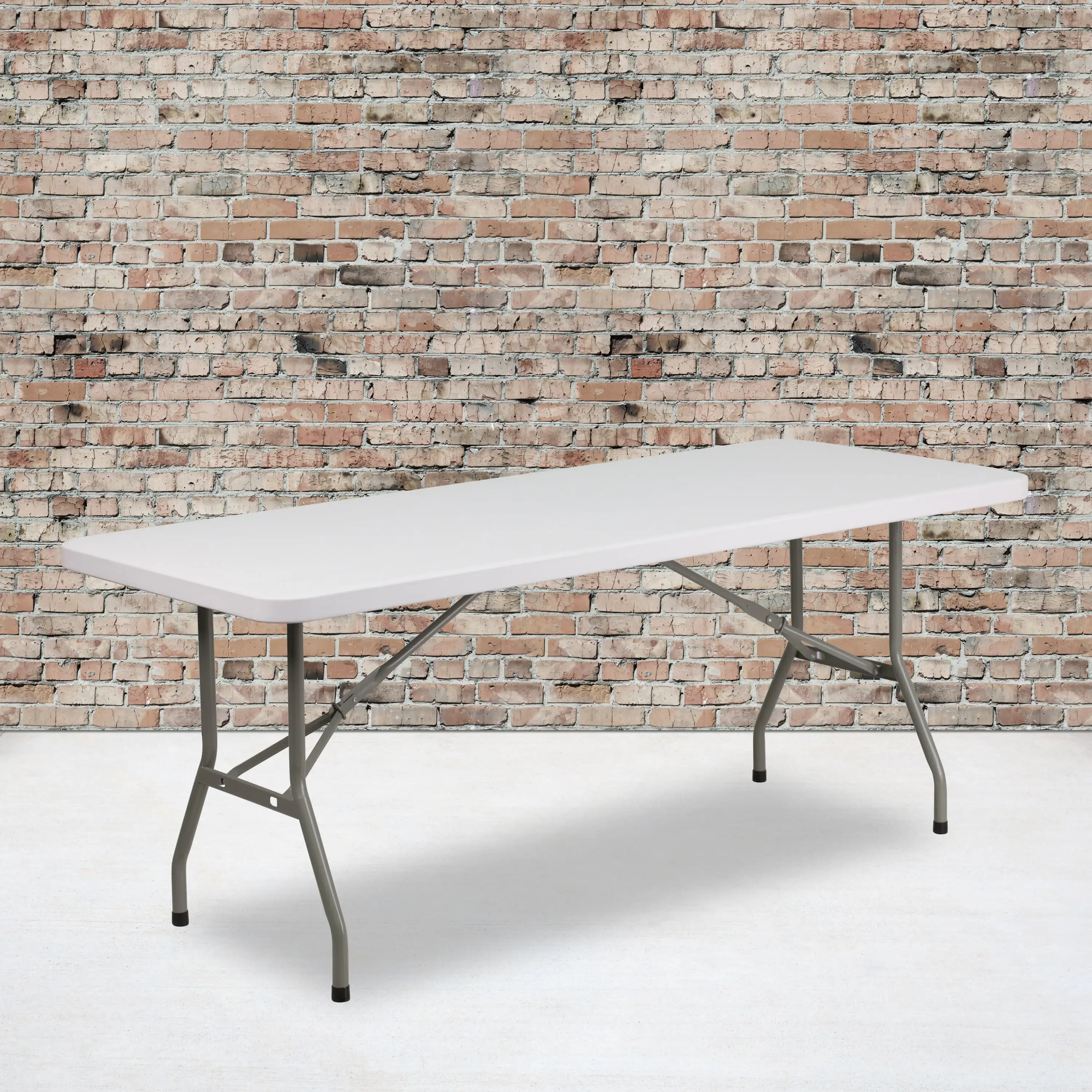 

Flash Furniture 6-Foot Granite White Plastic Folding Table