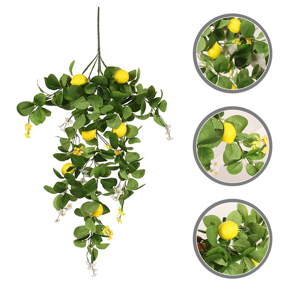 

Lemon Fake Artificial Branch Tree Branches Fruit Lemons Faux Stem Picks Bouquet Decoration Table Decor Fruits Arrangement Flower