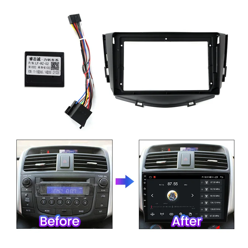 Автомобильная рама DVD аудио фитинг адаптер приборной панели комплекты Facia панель