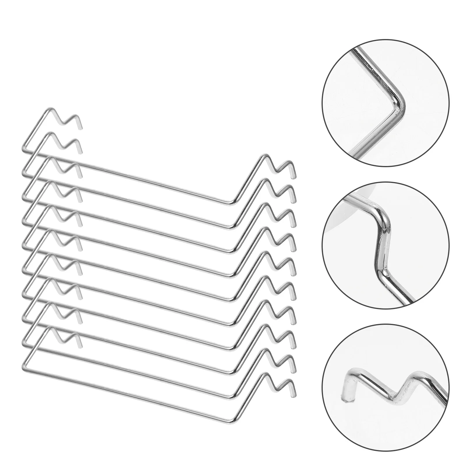 

10 Pcs Iron Nail Metal Clothes Rack Pegboard Stainless Paper Towel Holder Paper Organizers Orifice Hangers Holder Accessories