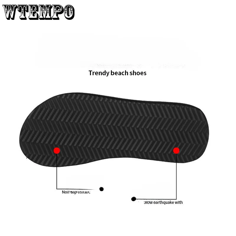 WTEMPO Women Flat Slippers Luxury Slippers Female Summer Open Toe Flip Flops for Women Beach Slides Mujer Wholesale Dropshipping