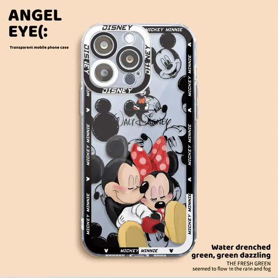 Disney Mickey Mouse Cover Phone Case for Apple iPhone 13 15 16 Pro Max 14 11 12 7 8 Plus X XS MAX XR Plu Soft TPU