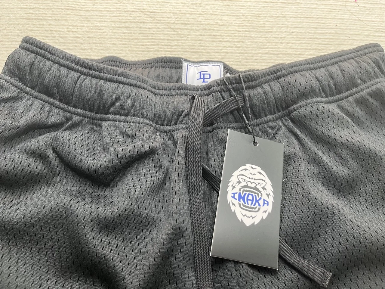 Inaka Power Shorts Summer GYM Workout Mesh Double Layer Embroidery Basketball Running Sports IP Shorts