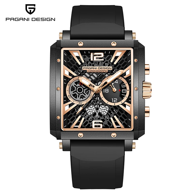 

PAGANI DESIGN Waterproof Quartz Watch Automatic Sports Watch Men's Sapphire Glass Stainless Steel Japan VK64 Relogio Masculino
