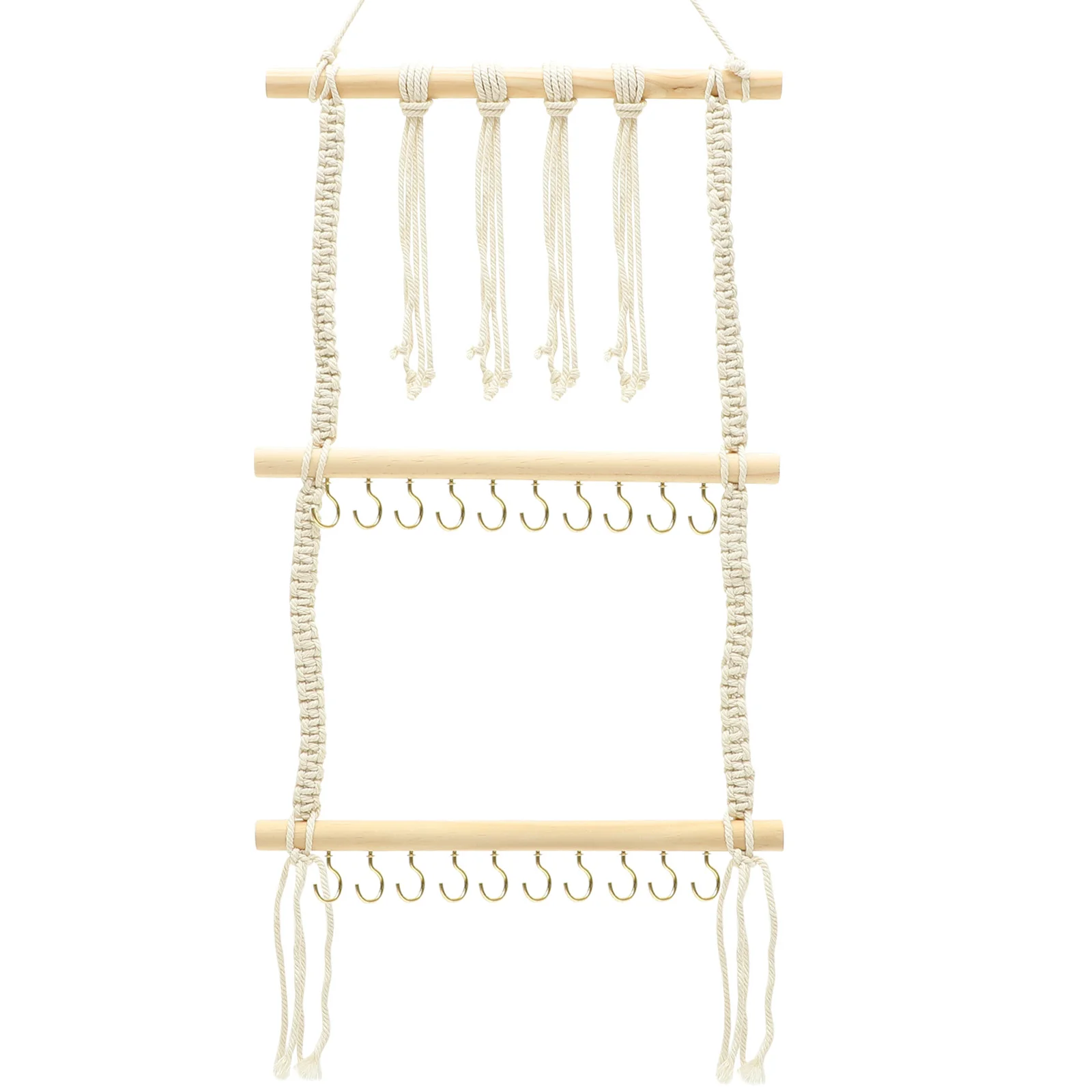 

Hair Bow Storage Holder Wall Decor Tapestry Headdress Rack Clip Hairpin Organizer Cotton Rope Child