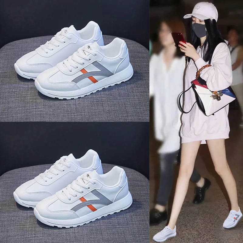 YeddaMavis Women Shoes Spring New Women Sneakers Girls Fashion Patchwork Lace-up Casual Sport Shoes Breathable Air Mesh Trainers