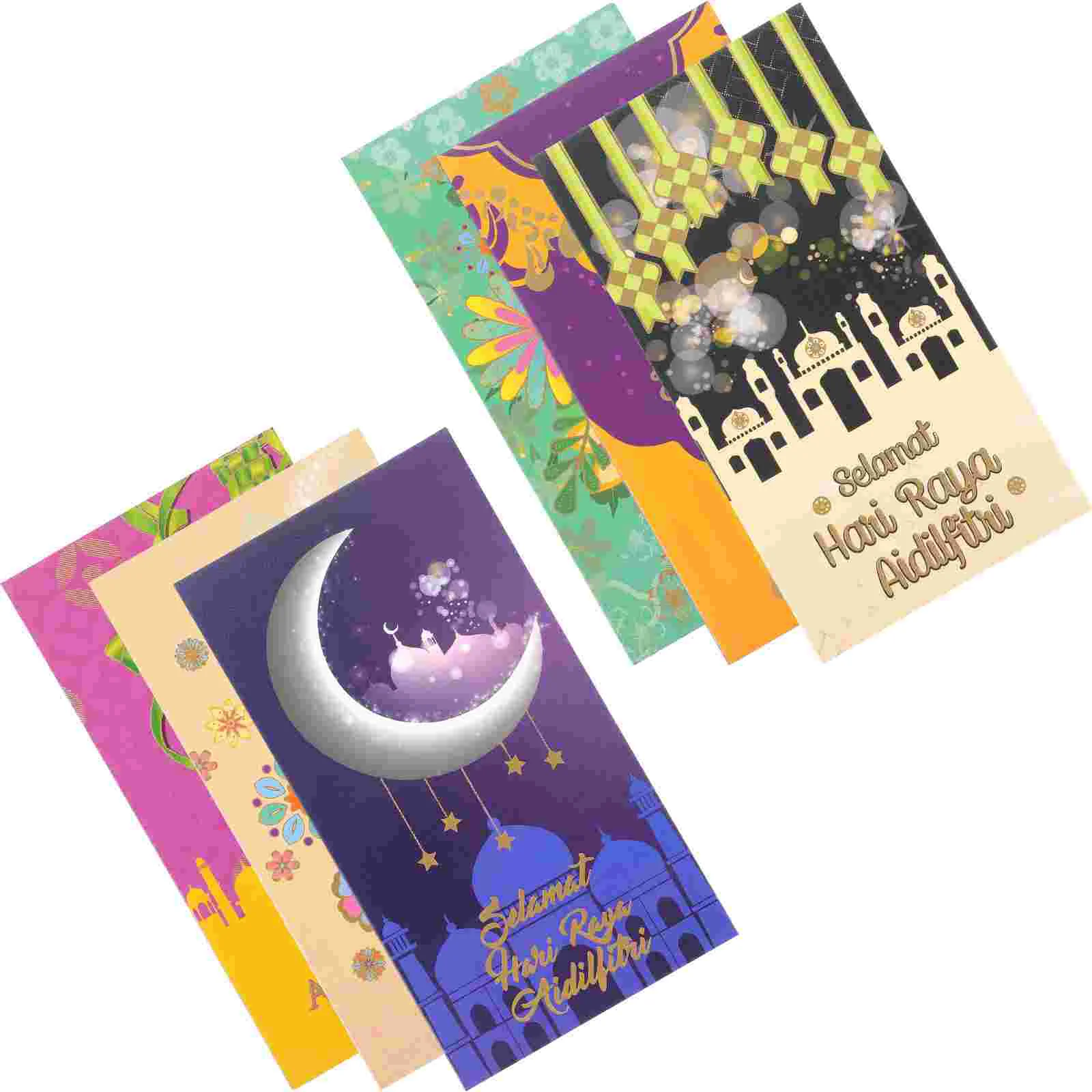 

6 Pcs Creative Ramadan Elegant Money Holder For Cash Gift Envelopes For Money for Party Decor