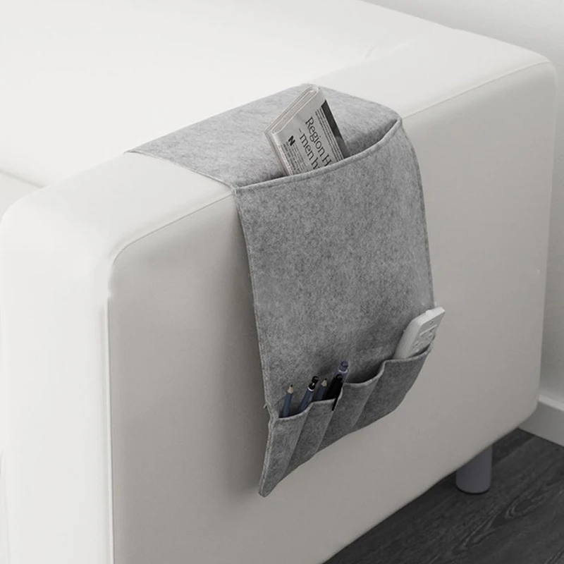 

Wall Door Hanging Storage Bag Durable Storage Pouch Home Bedroom Easy Carrying Felt Fabric Felt Bed Storage Sundries Organizer