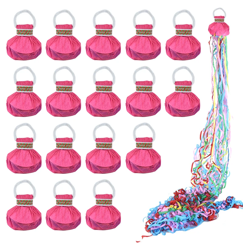 

1/2/5pcs Party Popper Hand Throw Ribbon Spray Color Bars Streamers Fireworks Bouquet for Wedding Birthday Party Decoration Props