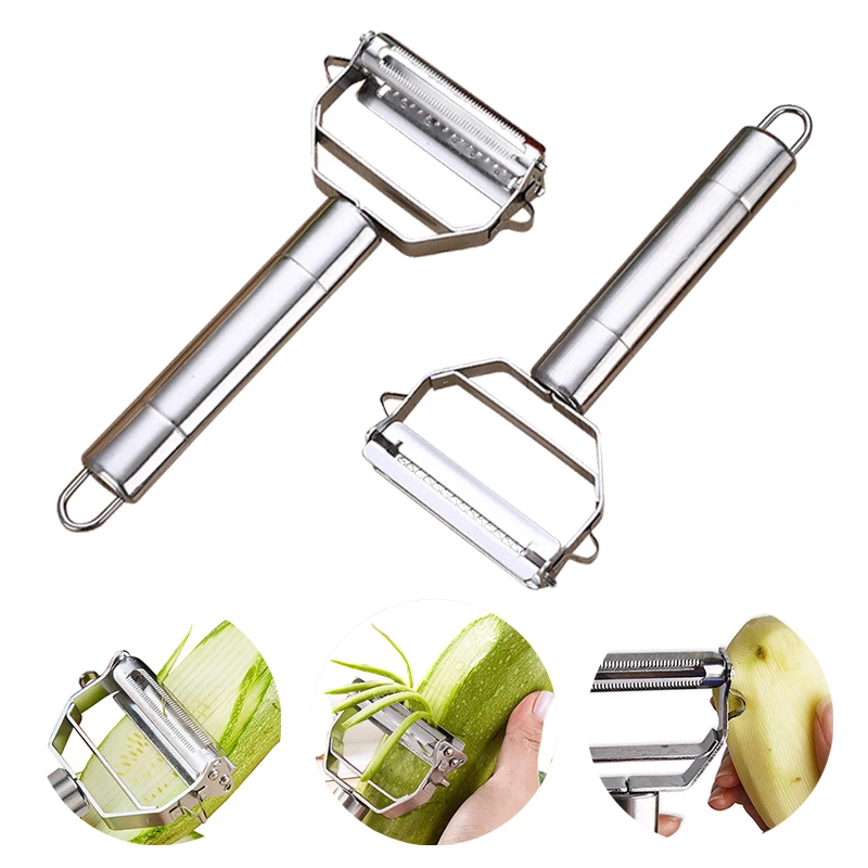 

1/2Pcs Manual Vegetable Peeler Stainless Steel Dual Blades Slicer for Vegetable Fruit Shredder Cutter Home Kitchen Accessories