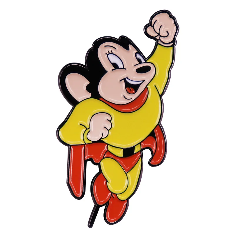 

Mouse and Bat Enamel Pins Metal Brooch Anime Jewelry Cartoon Badge for Women Men Lapel Pin Backpack Bags Badge Kids Wholesale