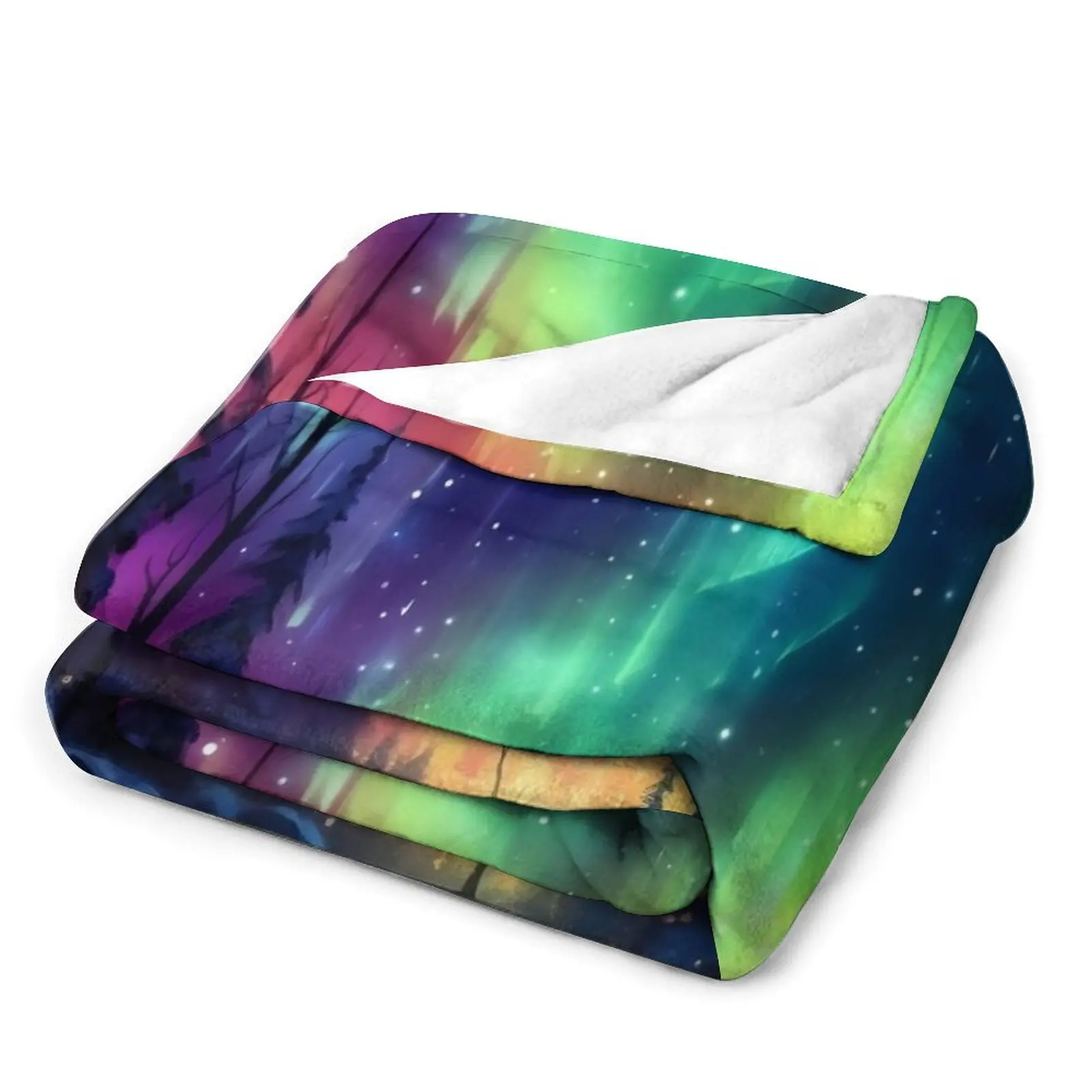 Одеяло Aurora Borealis очаровательное светящееся неоновое одеяло для дивана кровати