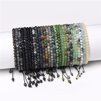 4mm natural stone beads bracelet small round labradorite agate jasper bracelet for women men handmade bracelet gift jewelry