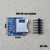 1pcs new micro sd storage expansion board mini micro sd tf card memory shield module with pins for arduino arm avr wp 045