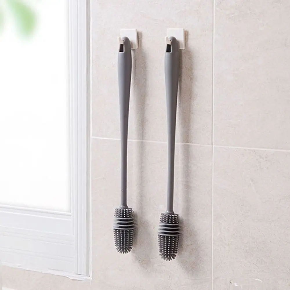 Sanitary Food Grade Long Handle Multi-function Scrubber Suspensible Milk Bottle Brush Cleaning Tool Cup Glass Cleaner